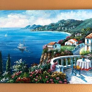 Mediterranean Coastal Painting